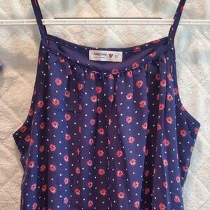 🎀 Beautees - Girls XL Blue Blouse Tank Top "NWOT"